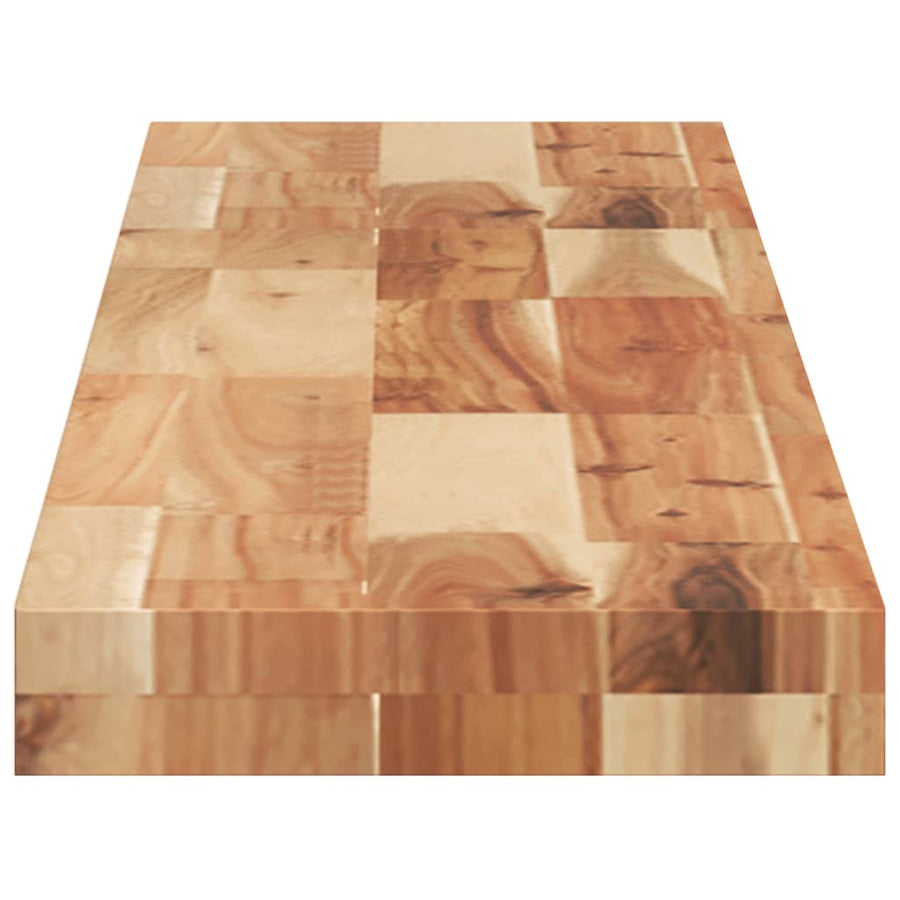 Wandschappen 4 st zwevend olieafwerking 160x20x4 cm acaciahout