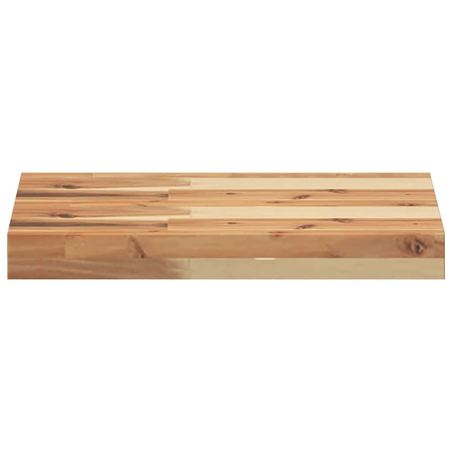 Wandschappen 2 st zwevend olieafwerking 40x30x4 cm acaciahout