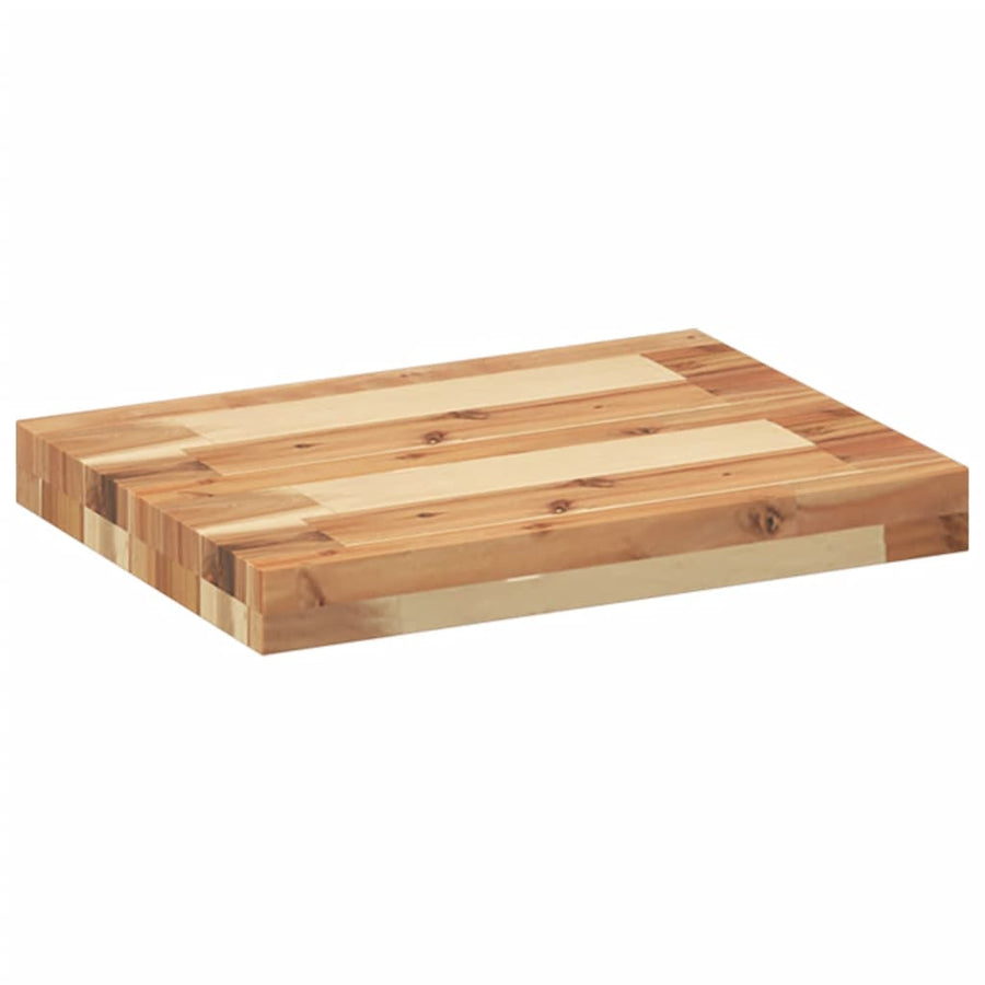Wandschappen 4 st zwevend olieafwerking 60x30x4 cm acaciahout