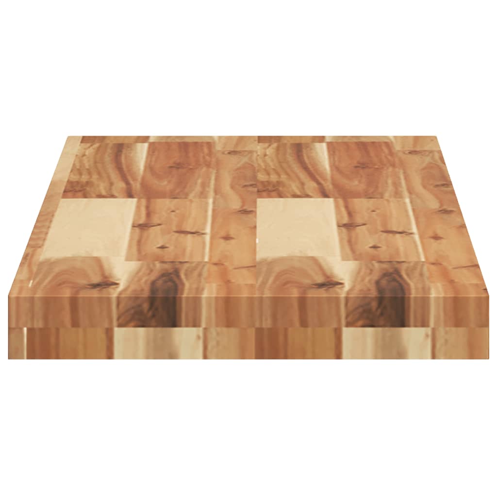 Wandschappen 2 st zwevend olieafwerking 80x30x4 cm acaciahout