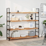 Wandschap 160x30x4 cm massief acaciahout