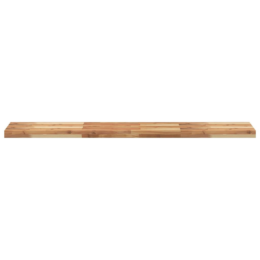 Wandschappen 2 st zwevend olieafwerking 160x30x4 cm acaciahout