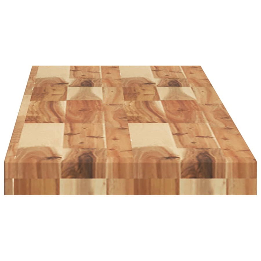 Wandschappen 3 st zwevend olieafwerking 160x30x4 cm acaciahout