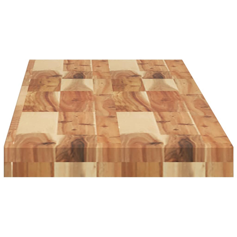 Wandschappen 4 st zwevend olieafwerking 160x30x4 cm acaciahout