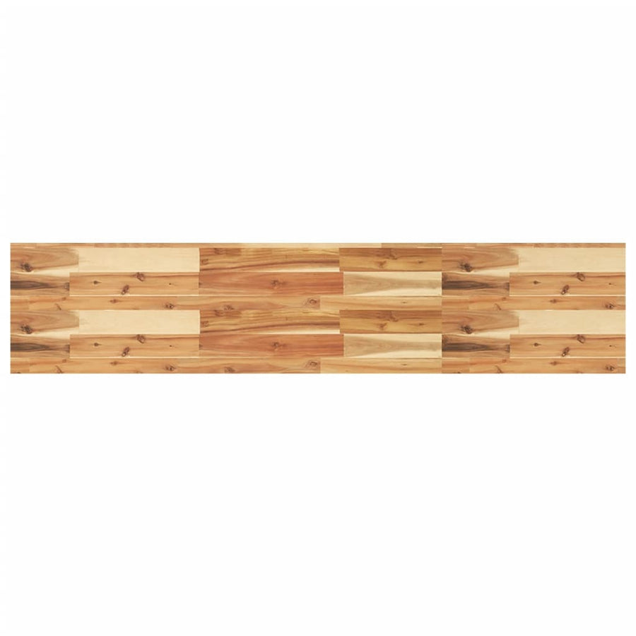 Wandschappen 4 st zwevend olieafwerking 160x30x4 cm acaciahout