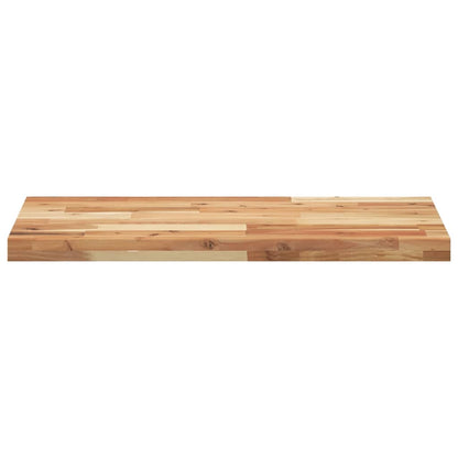 Wandschappen 2 st zwevend olieafwerking 80x40x4 cm acaciahout