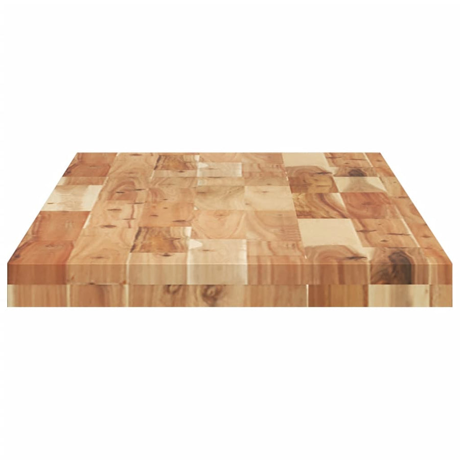 Wandschap Zwevend Olieafwerking Massief Acaciahout Donkerbruin 1 120 x 40 x 4 cm