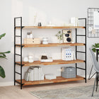 Wall shelves 3 pcs floating oil finish 160x40x4 cm acacia wood