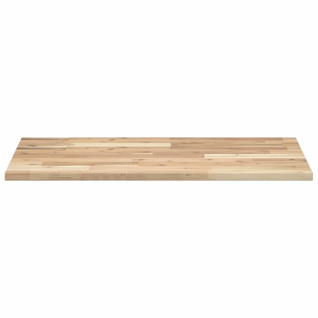 Wastafelblad Onbehandeld Massief Acaciahout 80 x 50 x 2 cm Naturel
