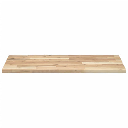 Wastafelblad Onbehandeld Massief Acaciahout 80 x 50 x 2 cm Naturel