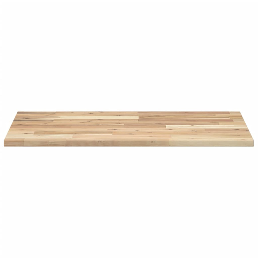 Wastafelblad Onbehandeld Massief Acaciahout 80 x 50 x 2 cm Naturel