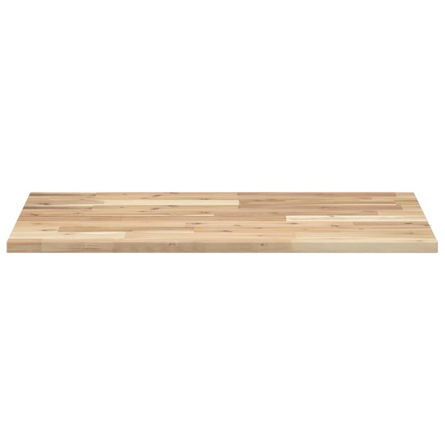 Wastafelblad Onbehandeld Massief Acaciahout 100 x 50 x 2 cm Naturel