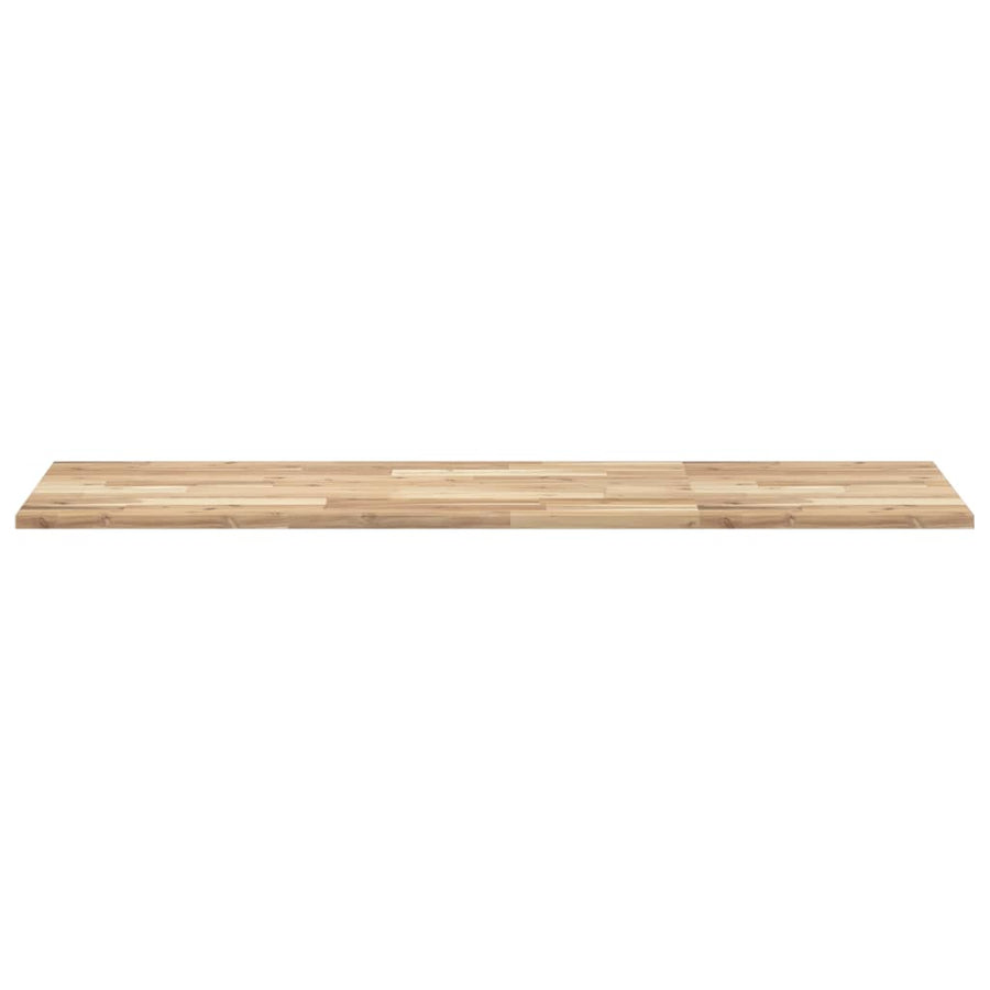 Wastafelblad Onbehandeld Massief Acaciahout 140 x 50 x 2 cm Naturel