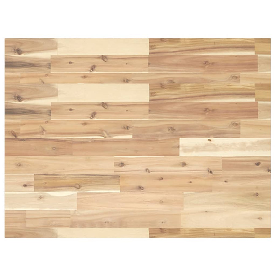 Wastafelblad Onbehandeld Massief Acaciahout 100 x 60 x 2 cm Naturel