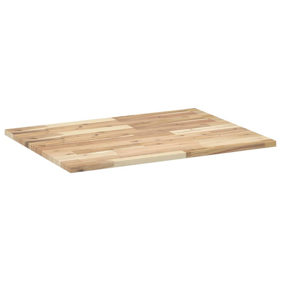 Wastafelblad Onbehandeld Massief Acaciahout 100 x 60 x 2 cm Naturel