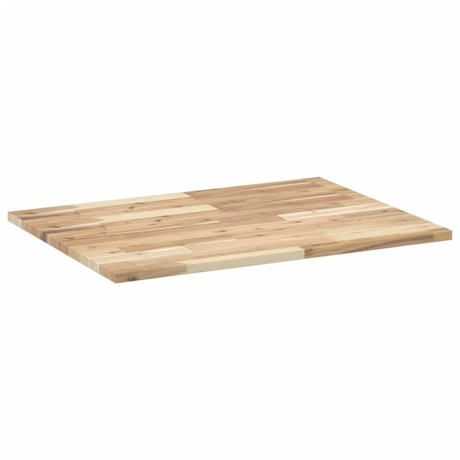 Wastafelblad Onbehandeld Massief Acaciahout 100 x 60 x 2 cm Naturel