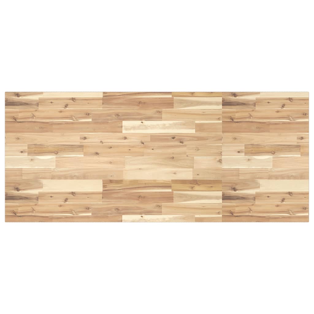 Wastafelblad Onbehandeld Massief Acaciahout 120 x 60 x 2 cm Naturel