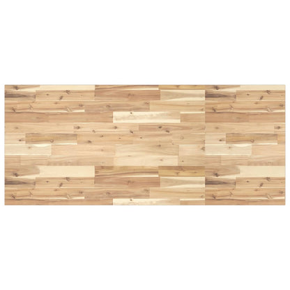 Wastafelblad Onbehandeld Massief Acaciahout 140 x 60 x 2 cm Naturel