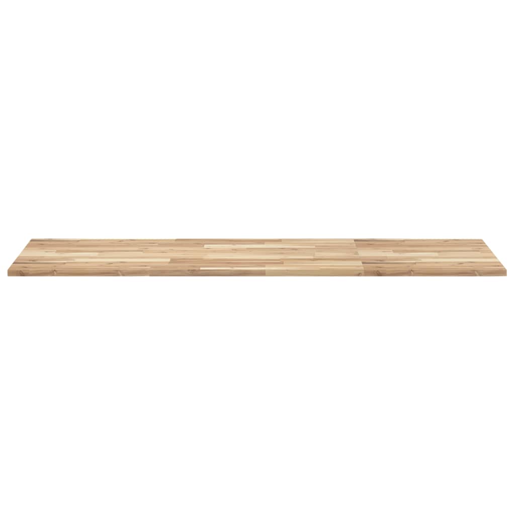 Wastafelblad Onbehandeld Massief Acaciahout 140 x 60 x 2 cm Naturel
