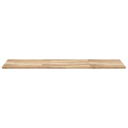 Wastafelblad Onbehandeld Massief Acaciahout 140 x 60 x 2 cm Naturel