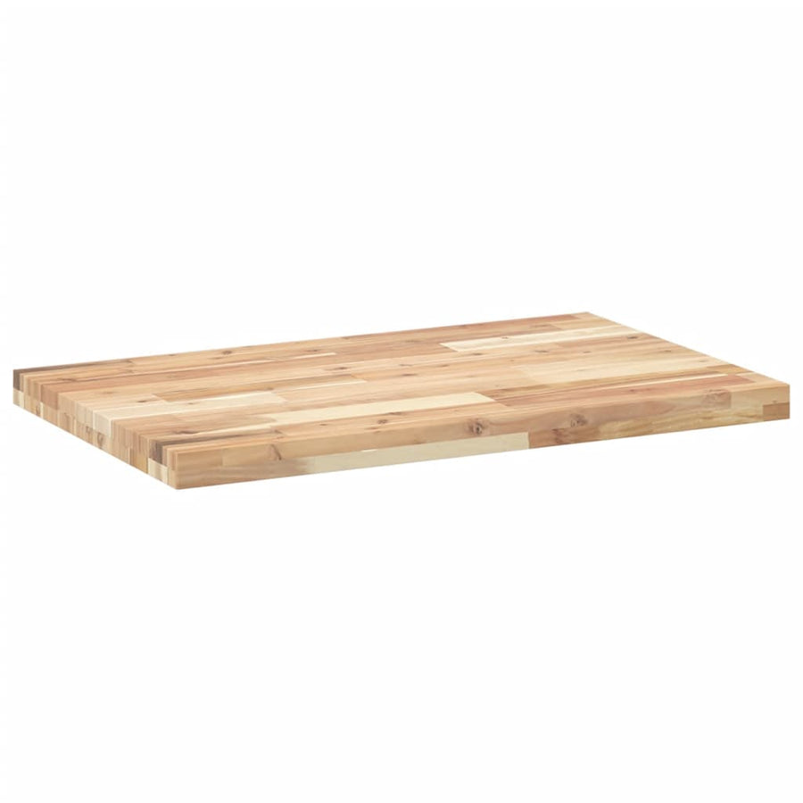 Wastafelblad 120x50x4 cm onbehandeld massief acaciahout
