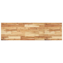 Wastafelblad Met Olieafwerking Massief Acaciahout 140 x 40 x 2 cm Donkerbruin