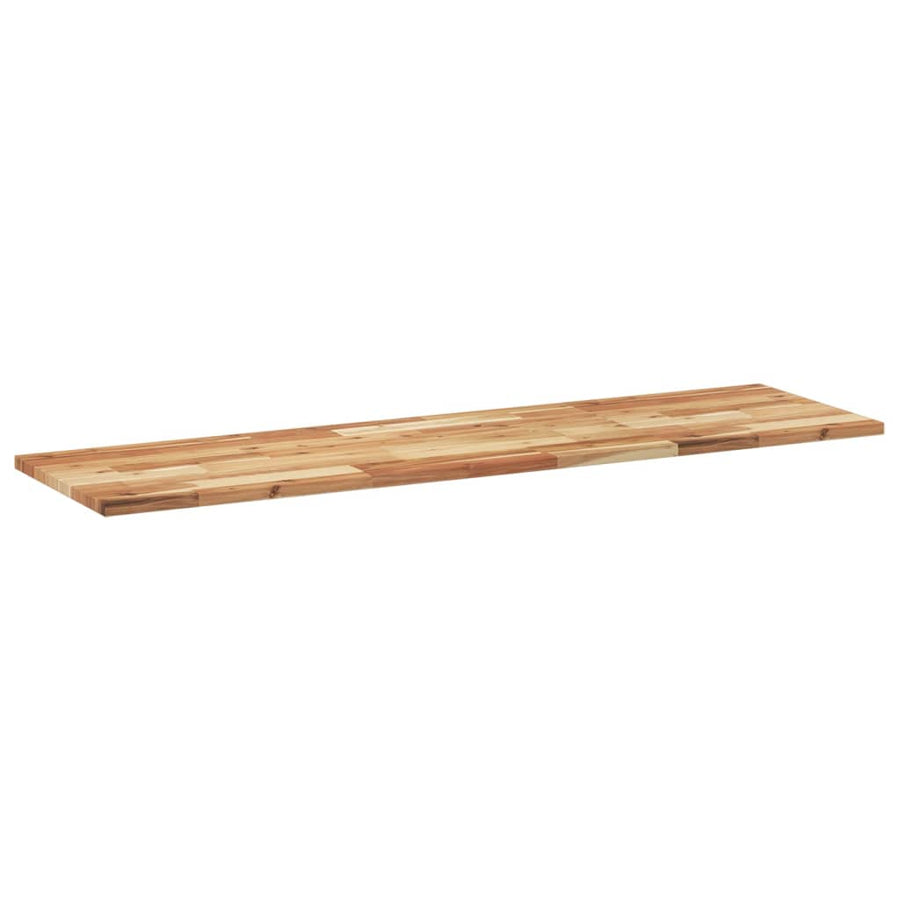 Wastafelblad Met Olieafwerking Massief Acaciahout 140 x 40 x 2 cm Donkerbruin