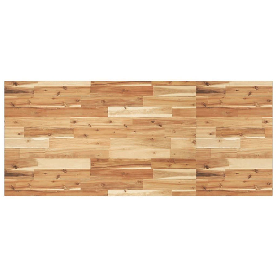 Wastafelblad Met Olieafwerking Massief Acaciahout 120 x 60 x 2 cm Donkerbruin