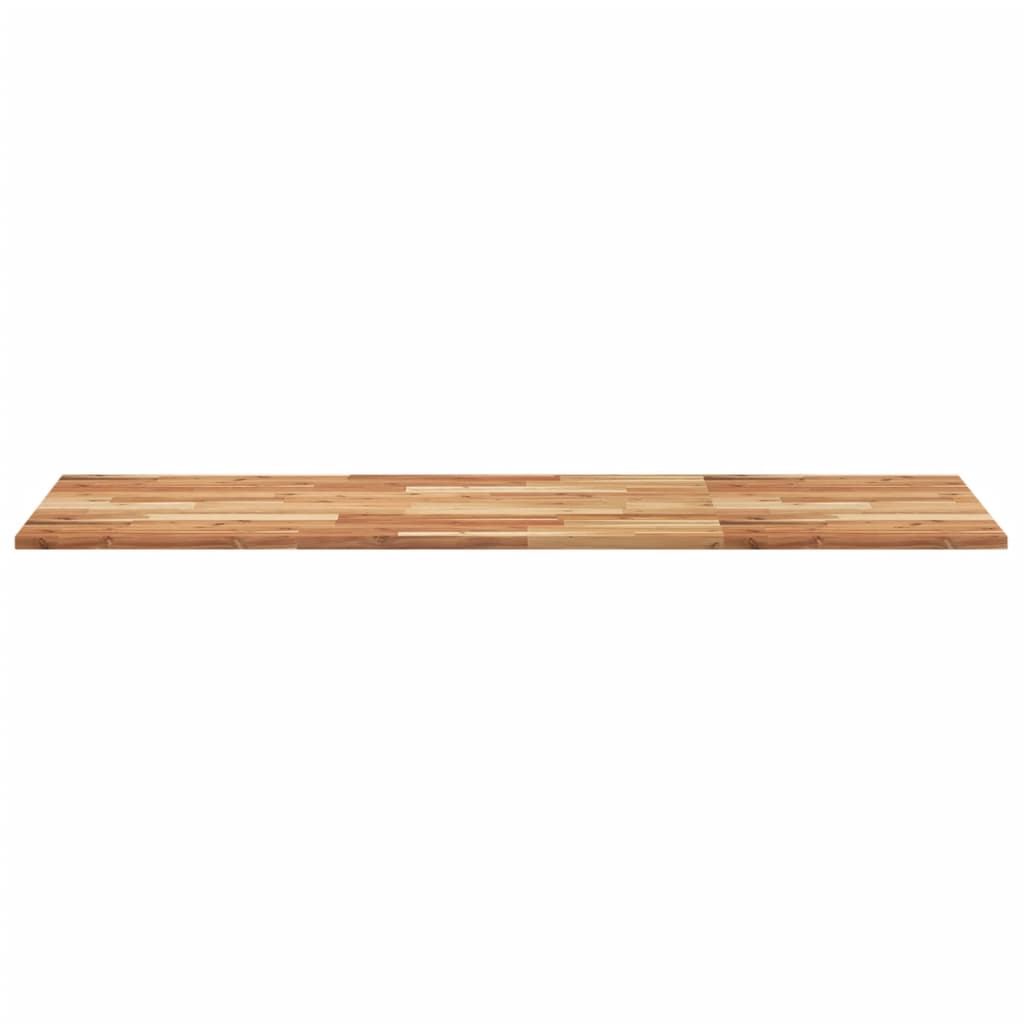 Wastafelblad Met Olieafwerking Massief Acaciahout 120 x 60 x 2 cm Donkerbruin