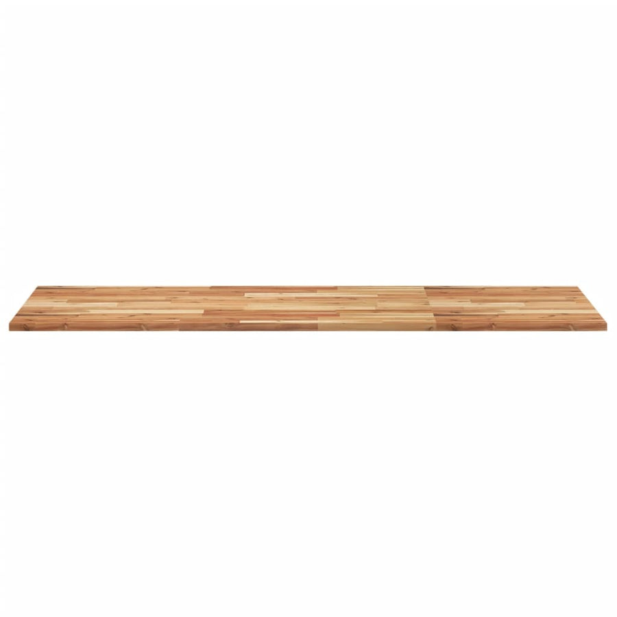 Wastafelblad Met Olieafwerking Massief Acaciahout 120 x 60 x 2 cm Donkerbruin