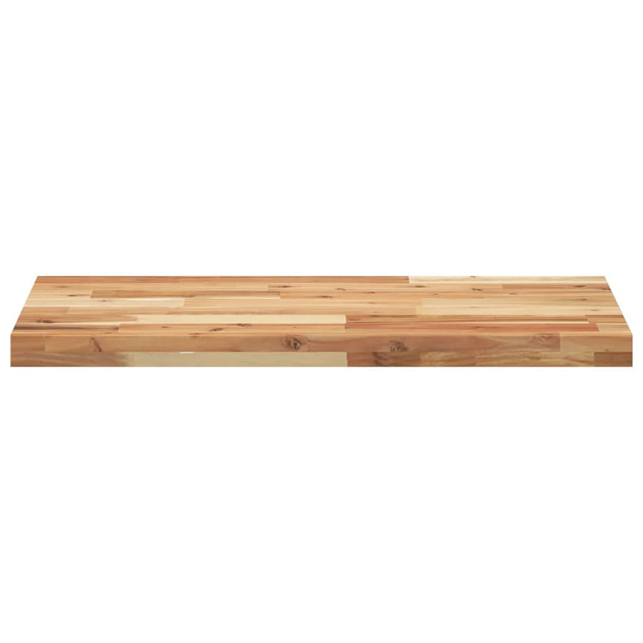 Wastafelblad Met Olieafwerking Massief Acaciahout 120 x 40 x 4 cm Donkerbruin