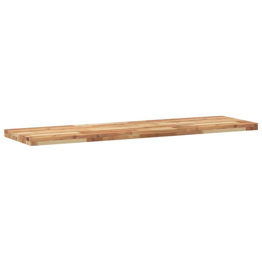 Wastafelblad Met Olieafwerking Massief Acaciahout 120 x 40 x 4 cm Donkerbruin