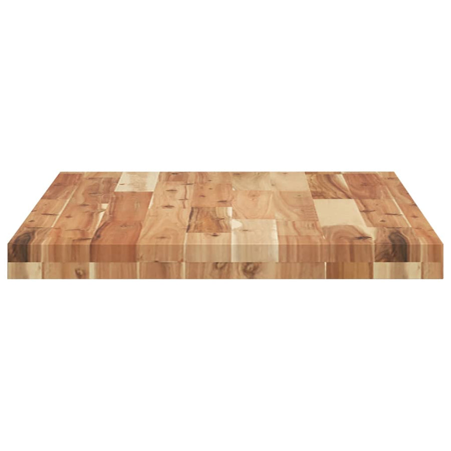 Wastafelblad Met Olieafwerking Massief Acaciahout 100 x 50 x 4 cm Donkerbruin