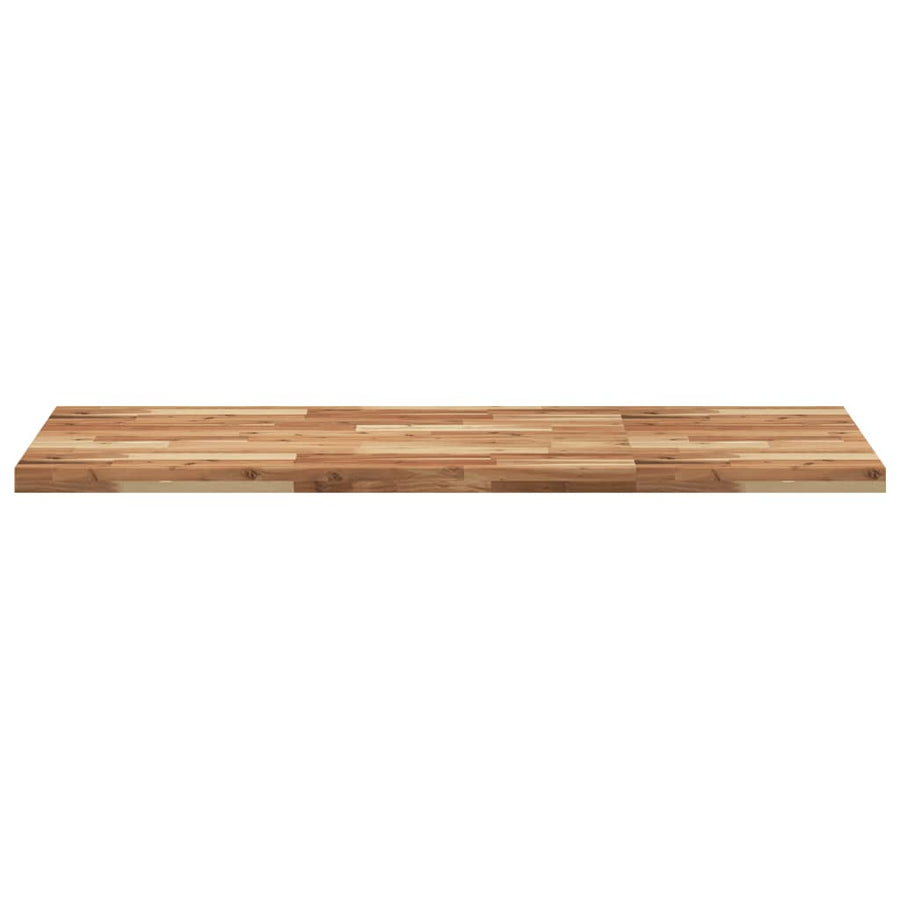 Wastafelblad Met Olieafwerking Massief Acaciahout 140 x 60 x 4 cm Donkerbruin