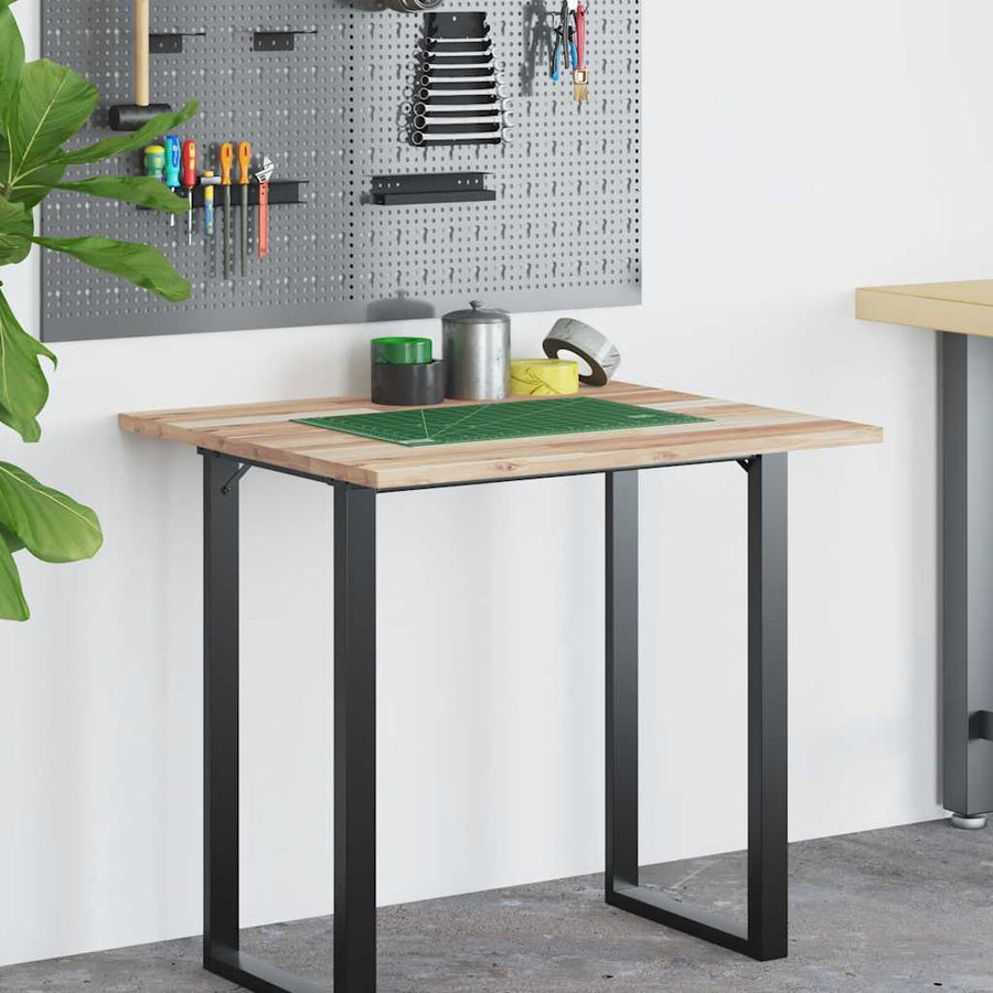 Bureaublad Onbehandeld Massief Acaciahout 80 x 60 x 2 cm