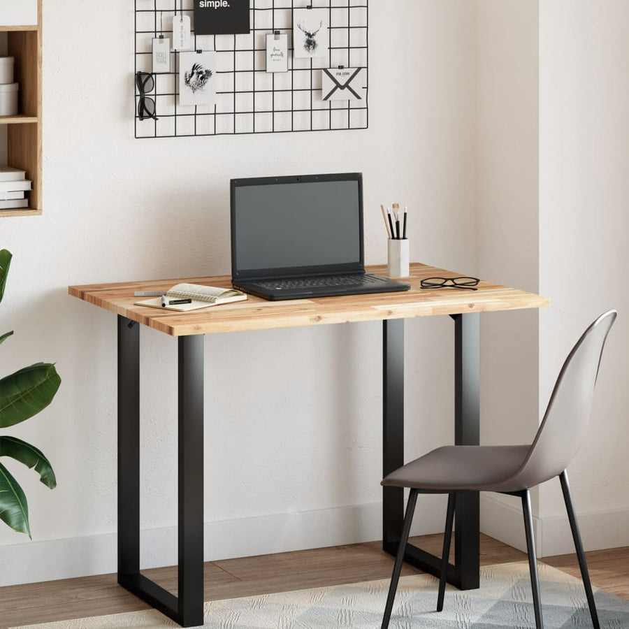 Bureaublad Onbehandeld Massief Acaciahout 100 x 70 x 2 cm Bruin
