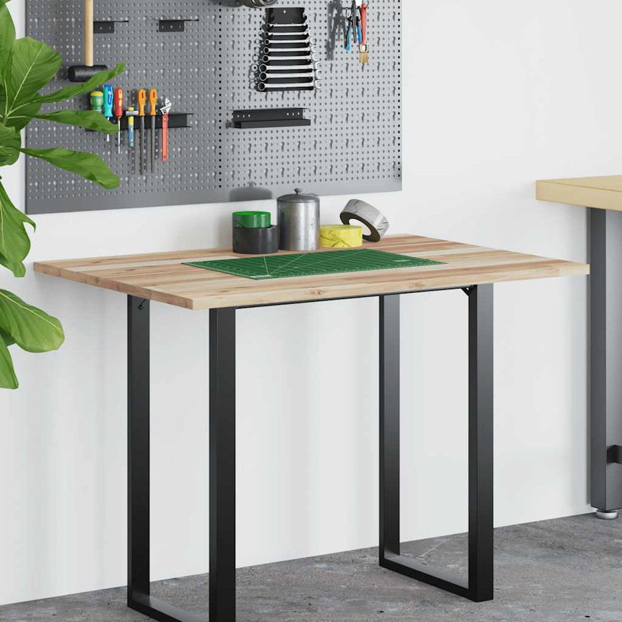 Bureaublad Onbehandeld Massief Acaciahout 100 x 70 x 2 cm Bruin