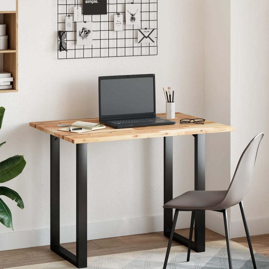 Bureaublad 120x70x2 cm onbehandeld massief acaciahout
