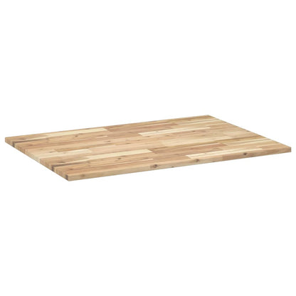 Bureaublad Onbehandeld Massief Acaciahout 120 x 70 x 2 cm Naturel