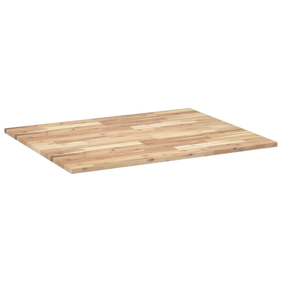 Bureaublad 100x80x2 cm onbehandeld massief acaciahout