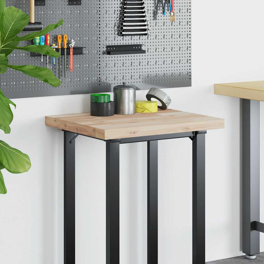 Bureaublad 80x50x4 cm onbehandeld massief acaciahout