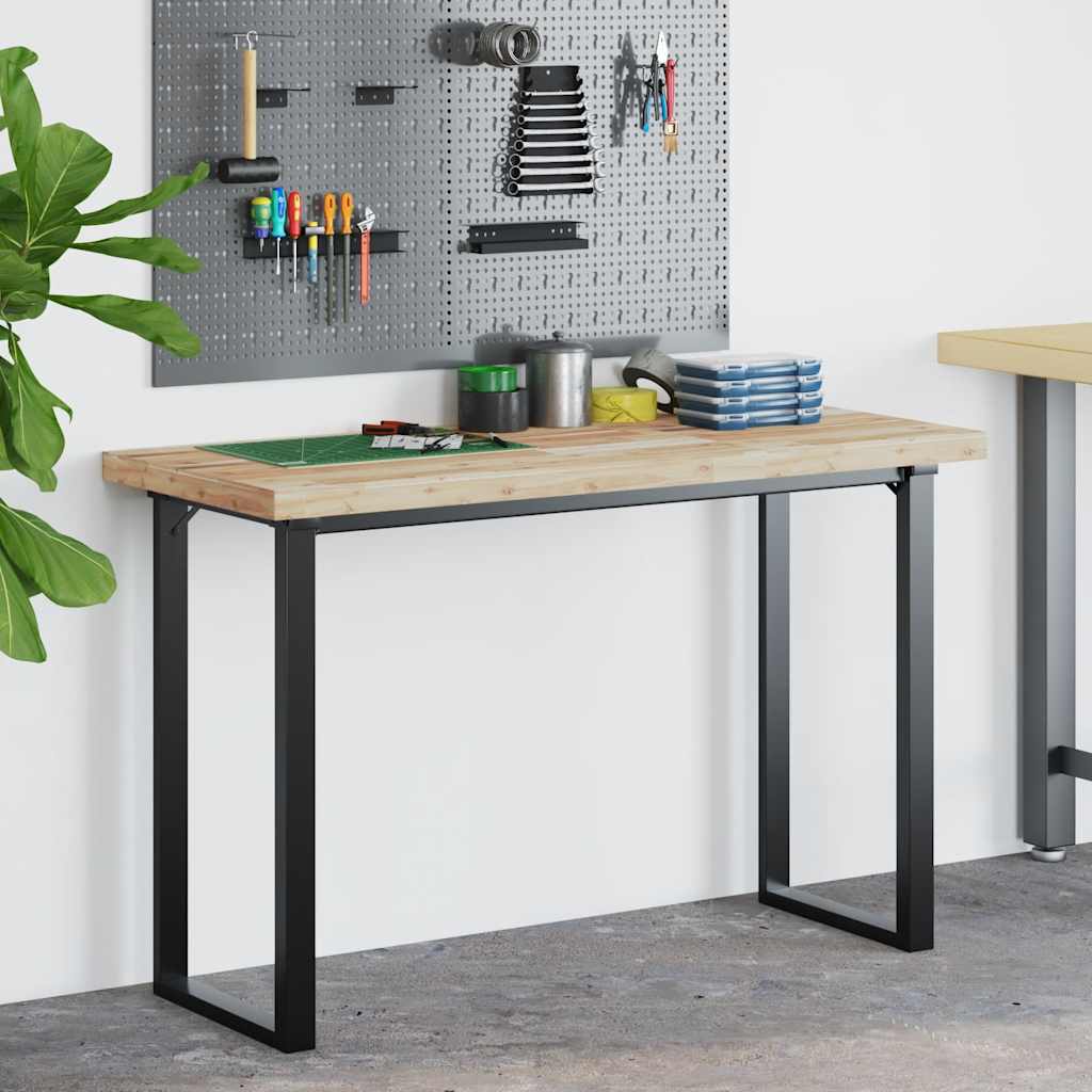 Bureaublad 160x50x4 cm onbehandeld massief acaciahout