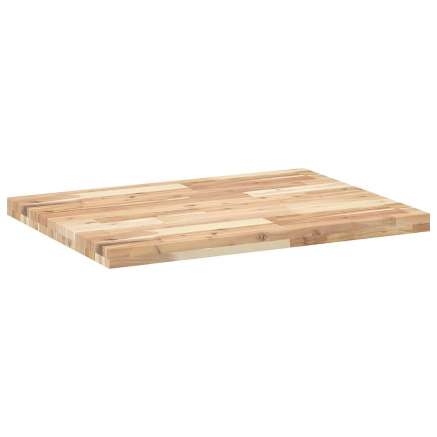 Bureaublad 80x60x4 cm onbehandeld massief acaciahout