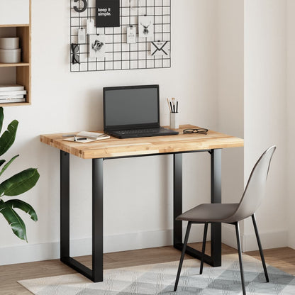 Bureaublad 100x70x4 cm onbehandeld massief acaciahout