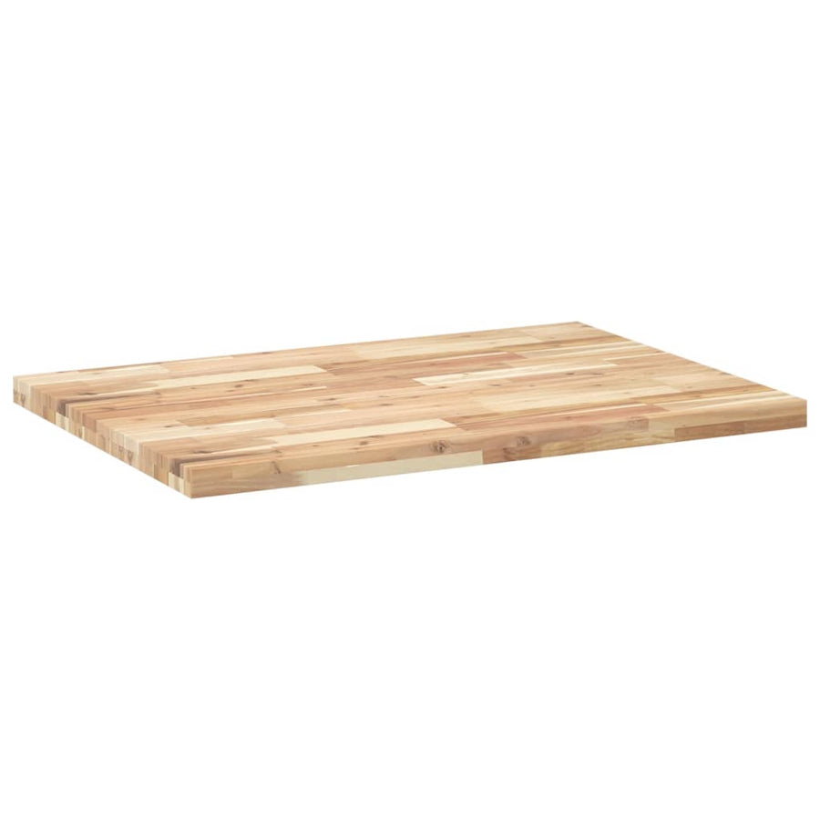 Bureaublad 100x70x4 cm onbehandeld massief acaciahout