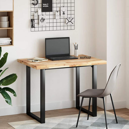 Bureaublad Onbehandeld Massief Acaciahout 120 x 70 x 4 cm Naturel