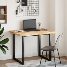 Bureaublad 100x80x4 cm onbehandeld massief acaciahout