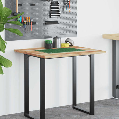 Bureaublad Met Olieafwerking Massief Acaciahout 80 x 60 x 2 cm