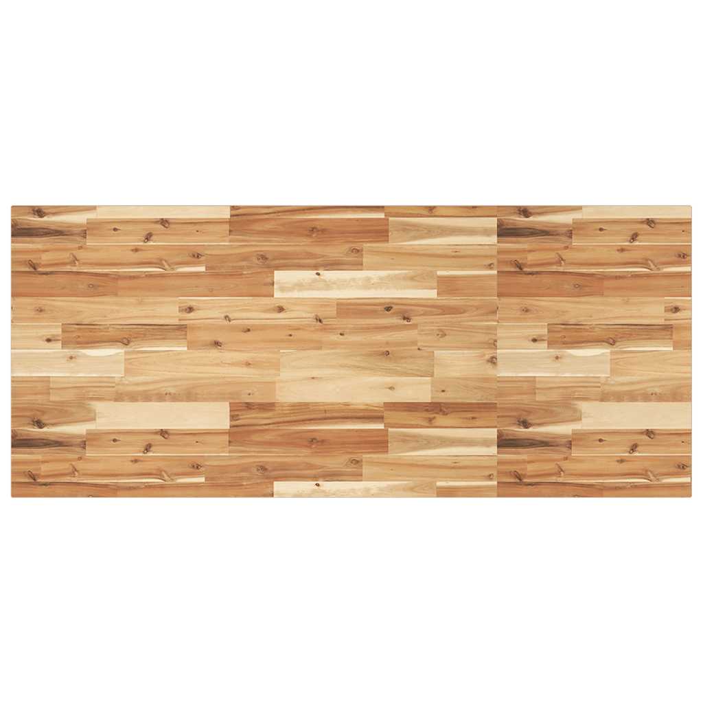 Bureaublad Met Olieafwerking Massief Acaciahout 120 x 60 x 2 cm Donkerbruin