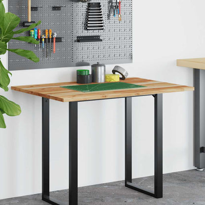 Bureaublad Met Olieafwerking Massief Acaciahout 100 x 70 x 2 cm Donkerbruin
